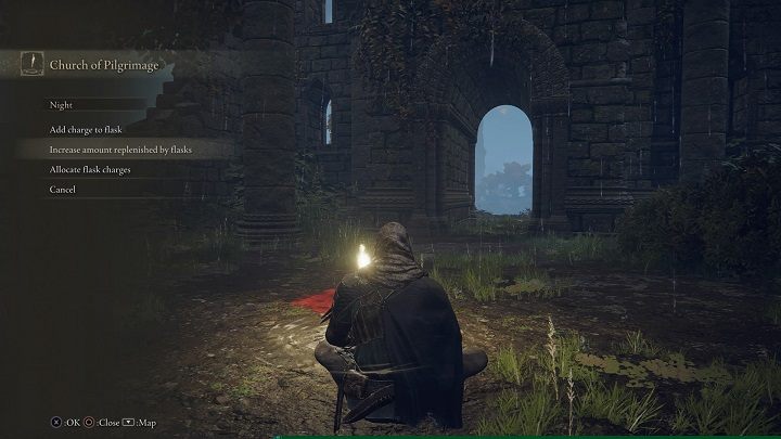 To increase the healing effects of the Sacred Flask, you must first find a Sacred Tear, then while resting at a Site of Grace, select the Flasks menu and then Increase amount replenished by flasks - Elden Ring: Where to find Sacred Tears? - Elden Ring: FAQ - Elden Ring Guide