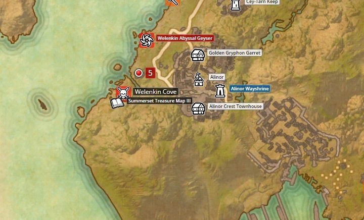 Map of Summerset. - Psijic Order missions in The Elder Scrolls Online Summerset - Psijic Order - The Elder Scrolls Online Guide