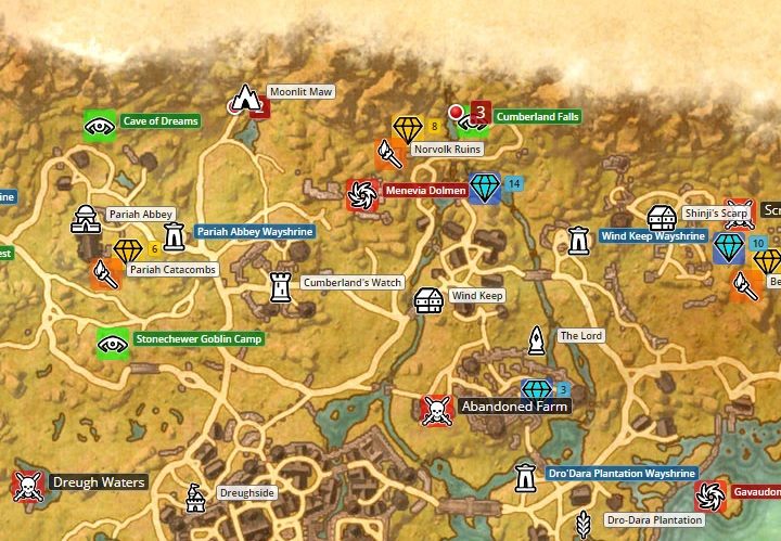 Map of Stormhaven. - Psijic Order missions in The Elder Scrolls Online Summerset - Psijic Order - The Elder Scrolls Online Guide