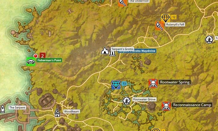 Map of Greenshade. - Psijic Order missions in The Elder Scrolls Online Summerset - Psijic Order - The Elder Scrolls Online Guide