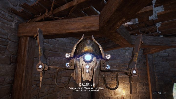 After approximately one day, CRONY U4 will notify you of a message from Dex - Elex 2: Strange Voices - walkthrough - Chapter 4 - Elex 2 Guide