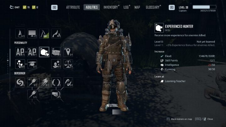 You can gain experience faster by purchasing the appropriate skills from the Personality tree - Elex 2: Experience - how to earn quickly? - Jax and character development - Elex 2 Guide