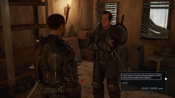 First, go to Baxter in the Crater (his exact location will be marked on the map) and talk about the Outlaws' troubles - Elex 2: Trouble in the Valley - walkthrough - Chapter 3 - Elex 2 Guide