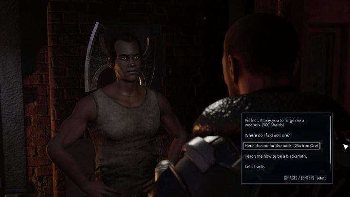 After obtaining enough iron, go back to Lasse the blacksmith - Elex 2: Thorhilds Cultivators (Tavar) - walkthrough - Tavar - Elex 2 Guide