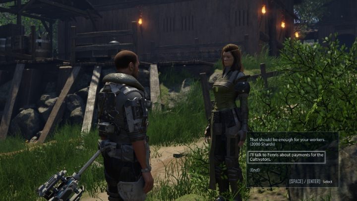 The second way to resolve this conflict is to find the money to increase the wages of the workers - Elex 2: Thorhilds Cultivators (Tavar) - walkthrough - Tavar - Elex 2 Guide