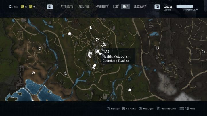 Tilas is an alchemist found in a house near the Fort's main entrance - Elex 2: Skill Trainers - list - World Map - Elex 2 Guide