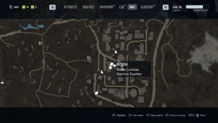 Batulga can be found in front of the entrance to the Cellar, a bar found in the Grotto - Elex 2: Skill Trainers - list - World Map - Elex 2 Guide