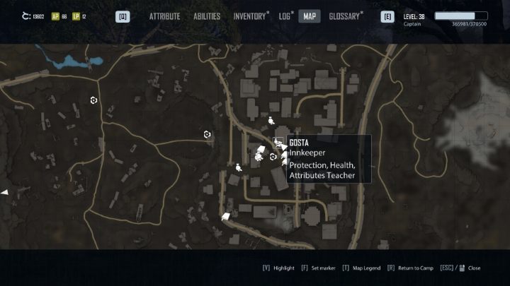 Gosta is the owner of the Cellar bar in the Grotto - Elex 2: Skill Trainers - list - World Map - Elex 2 Guide