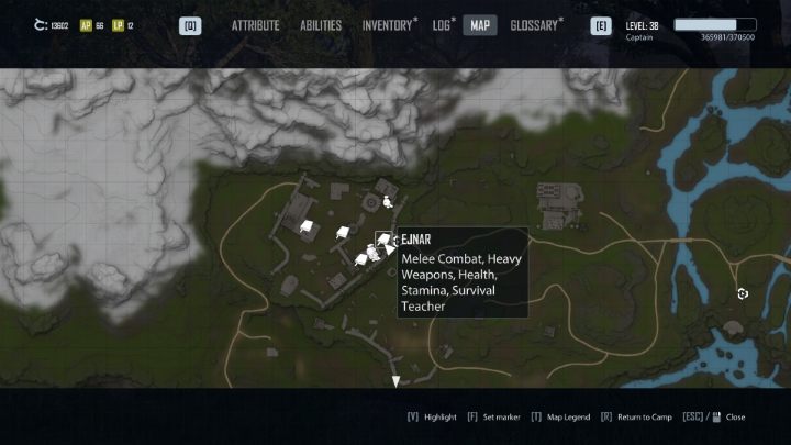 You'll meet Ejnar soon after entering the Castle, the Clerics' headquarters - Elex 2: Skill Trainers - list - World Map - Elex 2 Guide