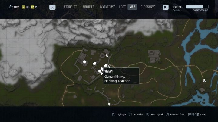 Vivian can be found in a building to the left of the Castle's main entrance - Elex 2: Skill Trainers - list - World Map - Elex 2 Guide