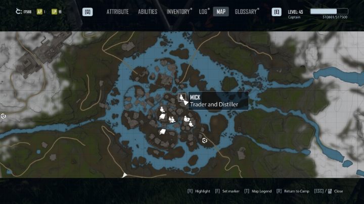 Mick owns a bar in the Crater - Elex 2: Skill Trainers - list - World Map - Elex 2 Guide