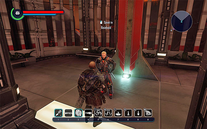 Judicator Reinhold from Cathedral, a location in The Hort city located in the east end of Ignadon, decides who can join the Clerics - Elex: Free as a Bird - Walkthrough - Chapter 1: The Hunt Begins - Elex Game Guide