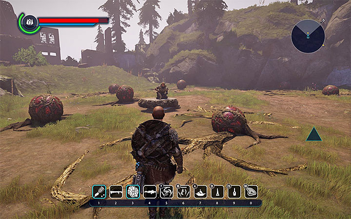 Thorald can be found on a field and he is surrounded by growing World Hearts and ruins - Elex: Confronting the Pilgrim - Walkthrough - Chapter 3: Open War - Elex Game Guide