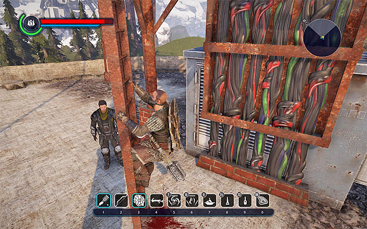 The place where you have to start climbing - Elex: Minor quests in Domed City - Walkthrough - Abessa - Elex Game Guide