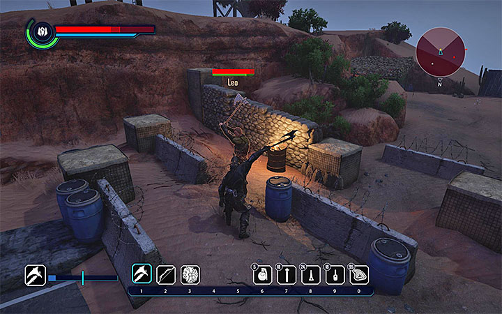 You can either lure Leo out and kill only him, or wipe everyone in the camp from the face of Earth - Elex: For a Handful of Shards [Ray] - Walkthrough - Companion quests - Elex Game Guide