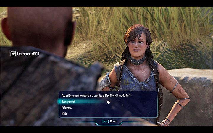 Invite her to your team during the meeting near the entrance to Domed City - Elex: Chosen [Caja] - Walkthrough - Companion quests - Elex Game Guide