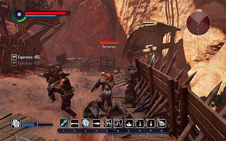 Follow the other Outlaws and deal with Berserkers groups - Elex: Receiving Captain Rank (The Outlaws) - Walkthrough - Outlaws - Elex Game Guide