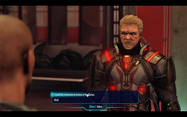 Reinhold is the person that recruits new people to the Clerics faction - Elex: Joining the Clerics faction (High-tech Allies) - Walkthrough - The Clerics - Elex Game Guide