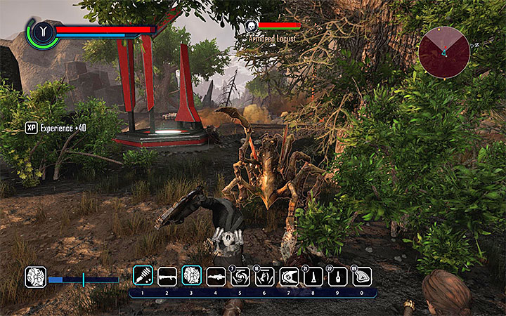 Armored Locust can be defeated or lured away from a shrine - Elex: Reaching Legate Rank (The Clerics) - Walkthrough - The Clerics - Elex Game Guide