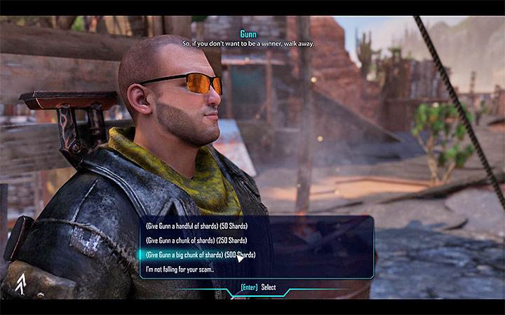 Give 500 Elexit to Gunn - Elex: Minor quests in The Fort - Walkthrough - Tavar - Elex Game Guide