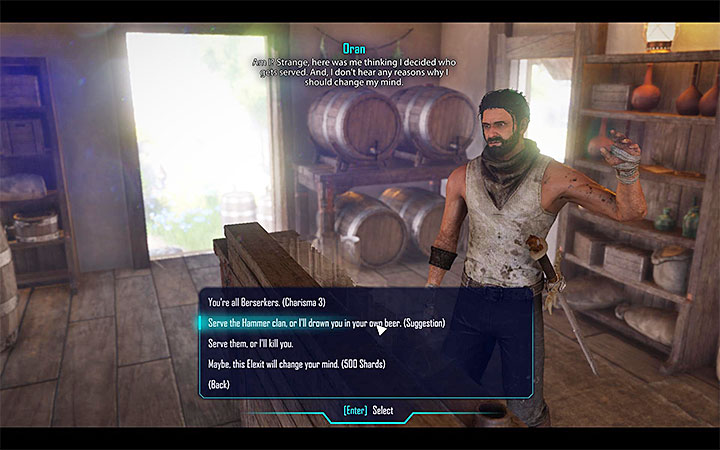 You can persuade Oran to change his mind in several ways. - Elex: Minor quests in Goliet - Walkthrough - Edan - Elex Game Guide