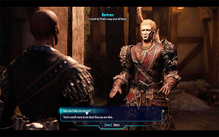 After you blow Bertrams cover, you can kill hi mor help him escape from Goliet - Elex: Minor quests in Goliet - Walkthrough - Edan - Elex Game Guide