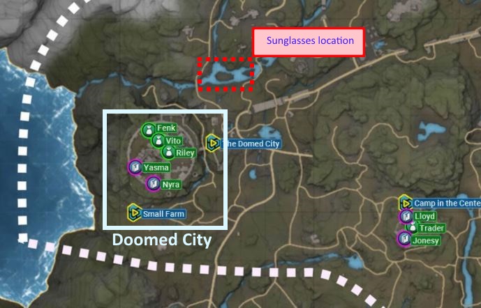 The Sunglasses are located on top of a metal windmill north from Domed City. - Elex: Sunglasses - where to find them? - FAQ - Elex Game Guide