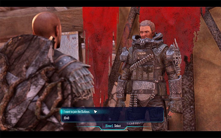 Go to William to begin the line of quests that may allow you to join the Outlaws. - Elex: Outlaws - Factions - Elex Game Guide