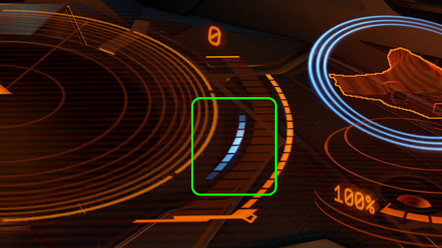 Blue sweet spot moves, dependently from the amount of power given to the engines and the quality of Bow thrusters. - Basics - Introduction to the flight model - Elite: Dangerous - Game Guide and Walkthrough