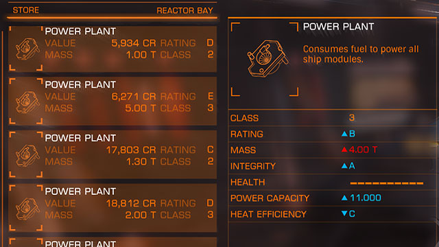 Class: it is simply the size of the component - Sub- systems - Ships and subsystems - Elite: Dangerous - Game Guide and Walkthrough