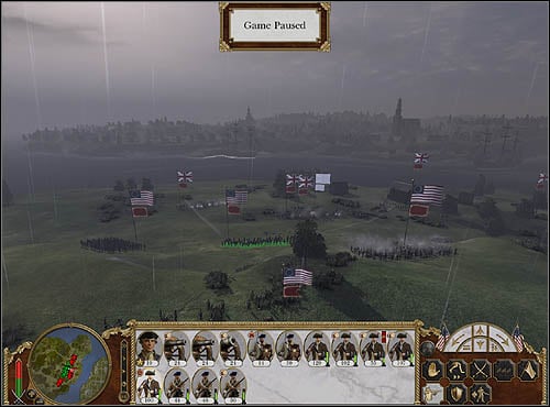 On the south move two militia regiments to the forest - shoot British and they will be forced to retreat - Campaign Guide - Road to Independence - Battle of Boston - Road to independence - Empire: Total War - Game Guide and Walkthrough