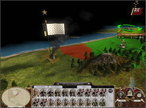 When the situation at Fort Niagara will be secured, move most of your army (about 15 regiments) to Williamsburg (notice that there is another French fort near Niagara - train some militia and Indians) - Campaign Guide - Road to Independence - Act II - Road to independence - Empire: Total War - Game Guide and Walkthrough