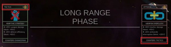 Tactic card is blocked by the offense card in the long range phase - Battle Cards - Combat - Endless Space - Game Guide and Walkthrough