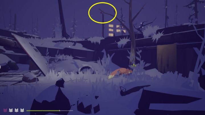 There is a tree in the western corner of the larger island in the middle of the lake - Endling: Nights 7-9 - walkthrough - Walkthrough - Endling Guide, Walkthrough