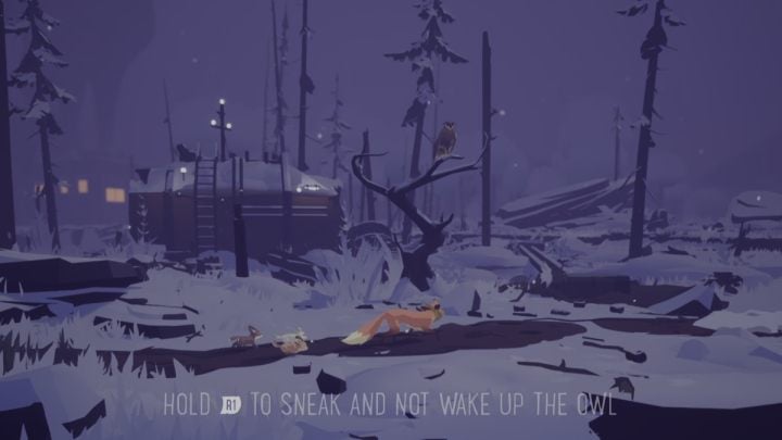 Again, look for food for the young foxes, but watch out for the owl, which you may encounter in the forest - Endling: Nights 7-9 - walkthrough - Walkthrough - Endling Guide, Walkthrough