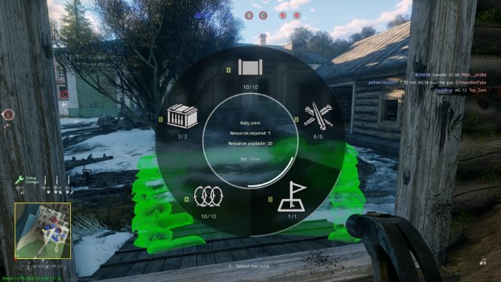 In the selection wheel, select Rally Point. - Enlisted: Rally point - how to build? - FAQ - Enlisted Guide