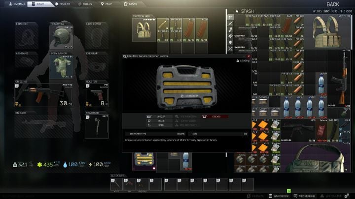 Gamma Container has 9 slots. - How do I get a Gamma Container in Escape from Tarkov? - FAQ - Escape from Tarkov Guide