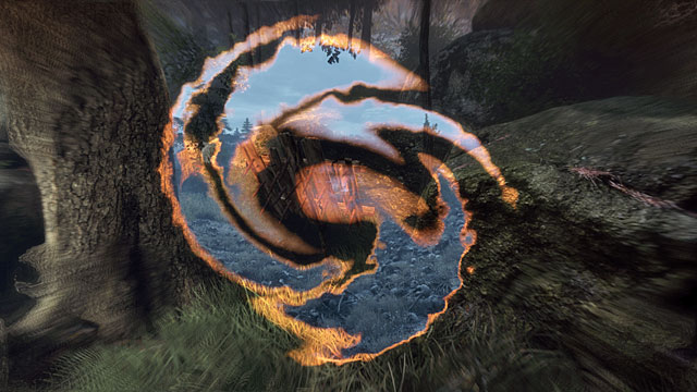 After you hold down the interaction button, at the last one of the traps, you will get into another dimension - Traps and skulls | Walkthrough - Walkthrough - The Vanishing of Ethan Carter Game Guide & Walkthrough