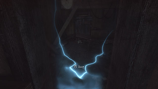 Exit the room, turn left, onto the stairs and in the portal choose the room with the table parallel to the wall and the boarded window - House of portals | Walkthrough - Walkthrough - The Vanishing of Ethan Carter Game Guide & Walkthrough