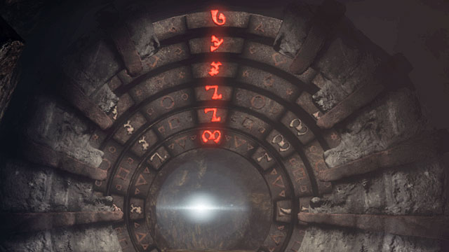 Take a look around the flooded area - on the right, on the boulder, next to the tree, there is a note - Ancient god | Walkthrough - Walkthrough - The Vanishing of Ethan Carter Game Guide & Walkthrough