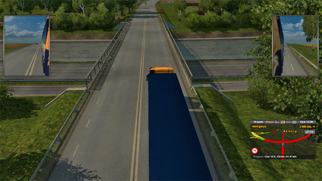 The city is located to the west of the motorway - ETS 2: Scandinavia - Denmark | Cities - Cities - Euro Truck Simulator 2: Scandinavian Expansion Game Guide
