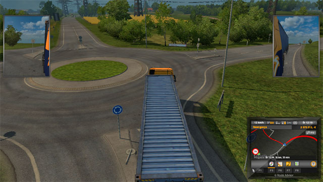It is a city with narrow streets, several roundabouts and a photo radar located on the road leading to the town from the east - ETS 2: Scandinavia - Denmark | Cities - Cities - Euro Truck Simulator 2: Scandinavian Expansion Game Guide