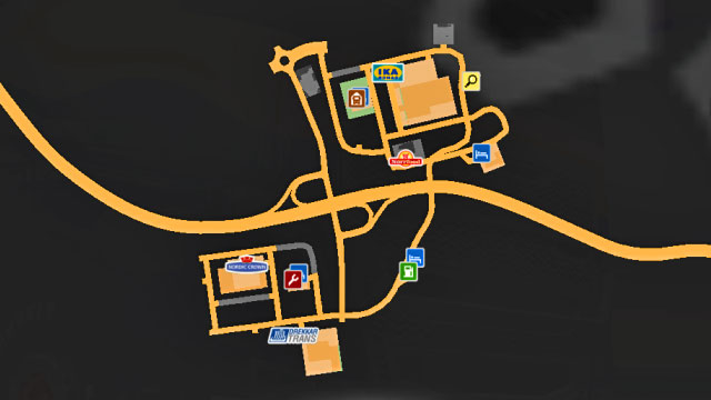 Map of Odense. - ETS 2: Scandinavia - Denmark | Cities - Cities - Euro Truck Simulator 2: Scandinavian Expansion Game Guide