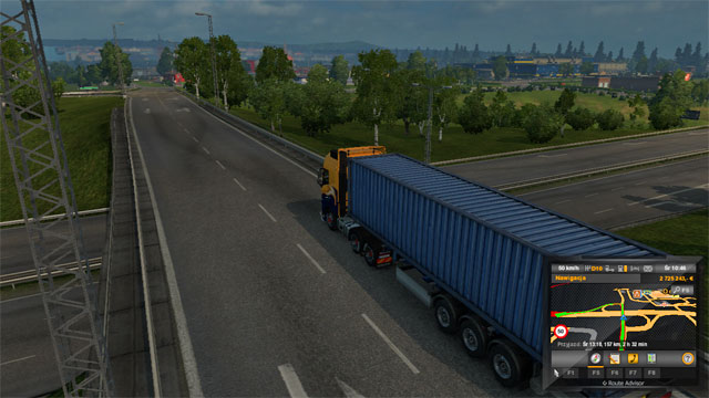 The motorway divides the city into two parts - ETS 2: Scandinavia - Denmark | Cities - Cities - Euro Truck Simulator 2: Scandinavian Expansion Game Guide