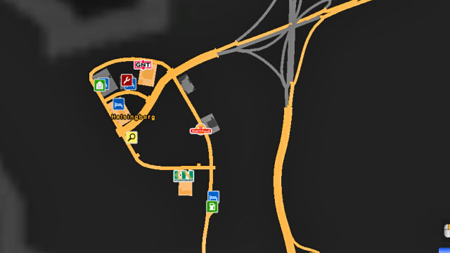 Map of the city. - ETS 2: Scandinavia - Sweden (part 1) | Cities - Cities - Euro Truck Simulator 2: Scandinavian Expansion Game Guide