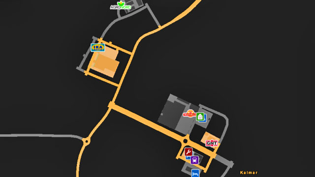 Map of the city. - ETS 2: Scandinavia - Sweden (part 1) | Cities - Cities - Euro Truck Simulator 2: Scandinavian Expansion Game Guide