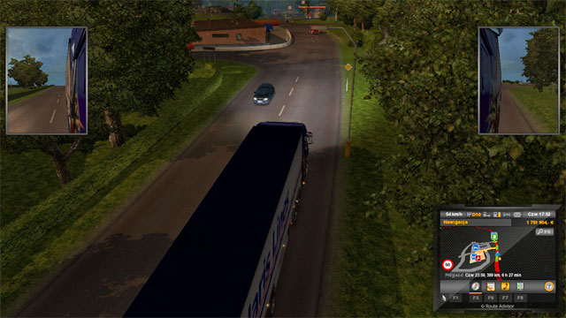 Here you will find basic objects like a garage and a service shop - ETS 2: Scandinavia - Sweden (part 2) | Cities - Cities - Euro Truck Simulator 2: Scandinavian Expansion Game Guide