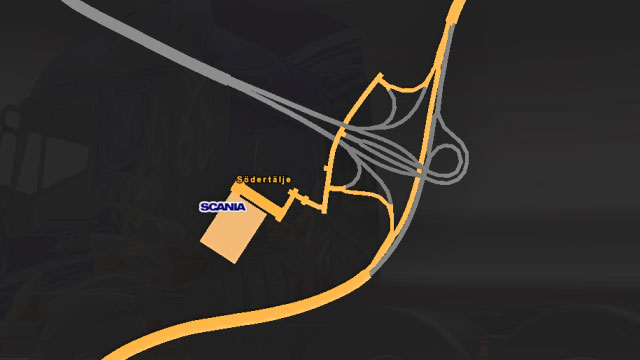 Road map near Scania. - ETS 2: Scandinavia - Sweden (part 2) | Cities - Cities - Euro Truck Simulator 2: Scandinavian Expansion Game Guide