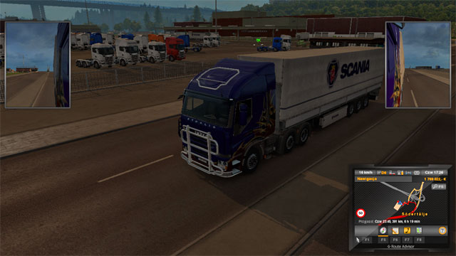 The only object in this town is the Scania company building, from which you can take transport tasks - ETS 2: Scandinavia - Sweden (part 2) | Cities - Cities - Euro Truck Simulator 2: Scandinavian Expansion Game Guide
