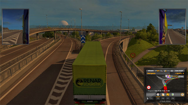 Near the entrance to the city, you will encounter a very large junction - ETS 2: Scandinavia - Sweden (part 2) | Cities - Cities - Euro Truck Simulator 2: Scandinavian Expansion Game Guide